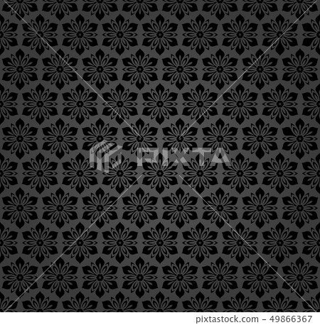 Floral Fine Seamless Pattern 49866367