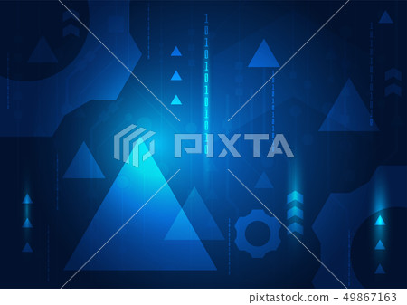 High tech technology geometric High tech technology geometric 49867163
