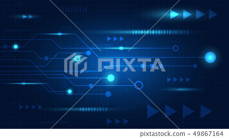High tech technology geometric High tech technology geometric 49867164