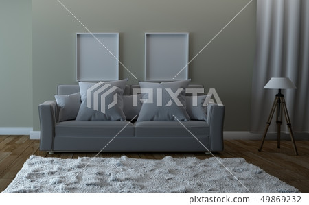 Modern Room Scandinavian Style 49869232