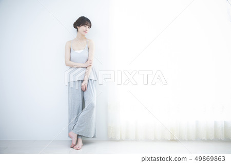 Young women and room wear Young women and room wear 49869863