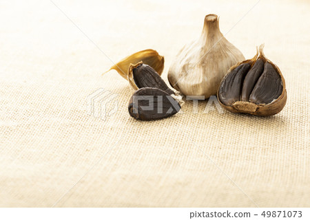 Black garlic Black garlic 49871073