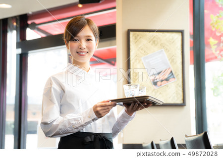Girl to work part-time in a cafe Girl to work part-time in a cafe 49872028