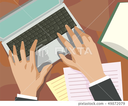 商業形象筆記本電腦操 商業形象筆記本電腦操 49872079