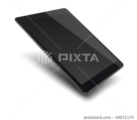 Tablet pc computer with black screen. 49872174