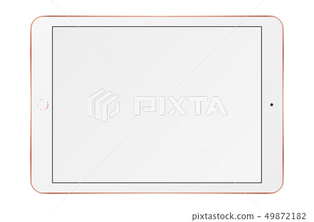 Tablet computer with blank screen. Tablet computer with blank screen. 49872182