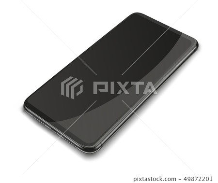 Realistic smart phone isolated Realistic smart phone isolated 49872201
