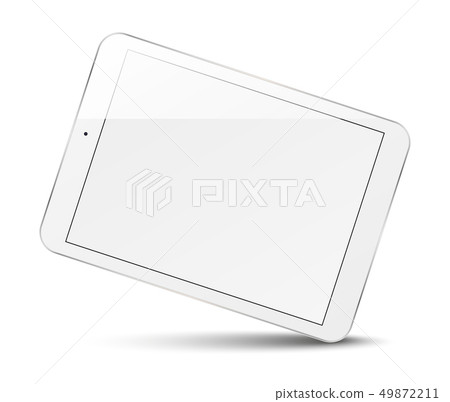 Tablet computer with blank screen. 49872211