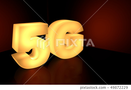 Shining 5G 5th generation network concept on dark background Shining 5G 5th generation network concept on dark background 49872229
