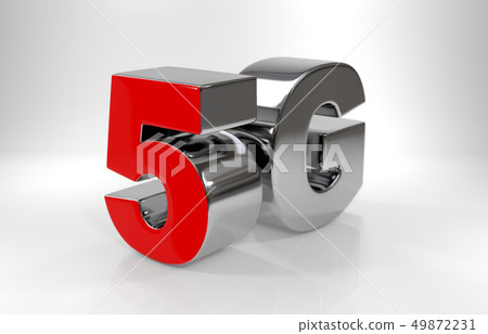 5G 5th generation network concept on white background 5G 5th generation network concept on white background 49872231