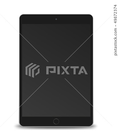 Tablet pc computer with black screen. Tablet pc computer with black screen. 49872374