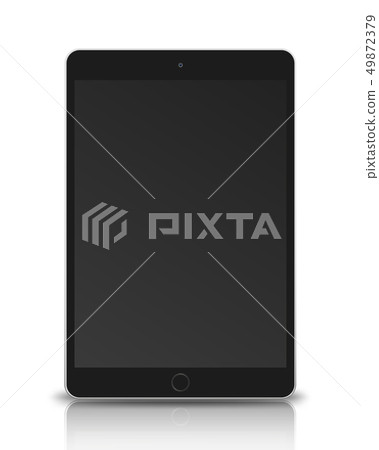 Tablet pc computer with black screen. Tablet pc computer with black screen. 49872379