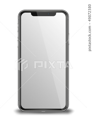 Smart phone isolated on white. Smart phone isolated on white. 49872380