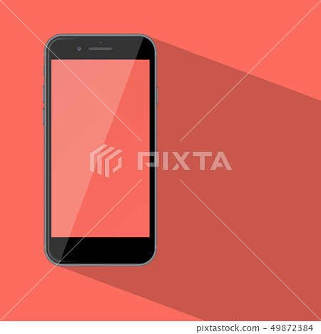 Smart phone with blank screen. Smart phone with blank screen. 49872384