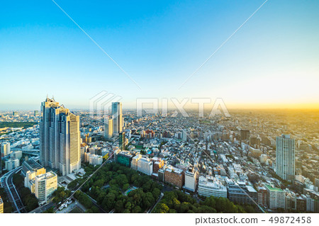 skyline aerial view of shinjuku in Tokyo, Japan 49872458