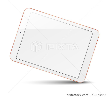 Tablet computer with blank screen. Tablet computer with blank screen. 49873453