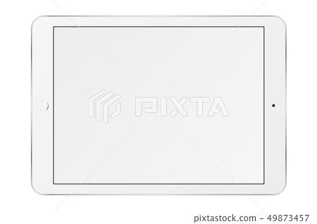 Tablet computer with blank screen. Tablet computer with blank screen. 49873457