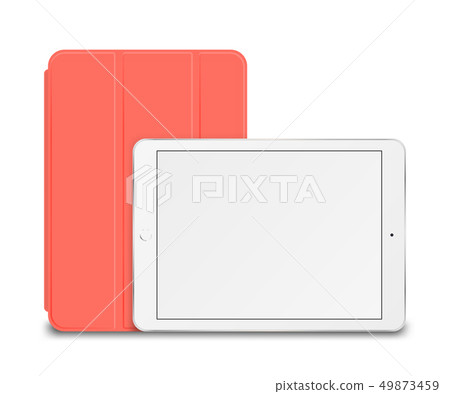 Tablet pc with smart cover. Tablet pc with smart cover. 49873459