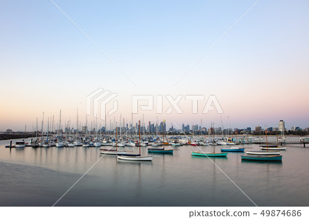 Melbourne Summer Sunset Melbourne Summer Sunset 49874686