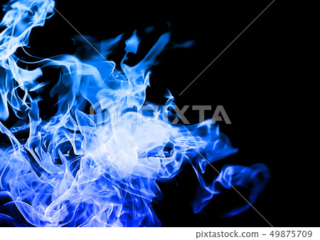 Blue flame - Stock Illustration [49875709] - PIXTA