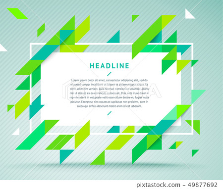 Modern bright dynamic stylish geometric frame Modern bright dynamic stylish geometric frame 49877692