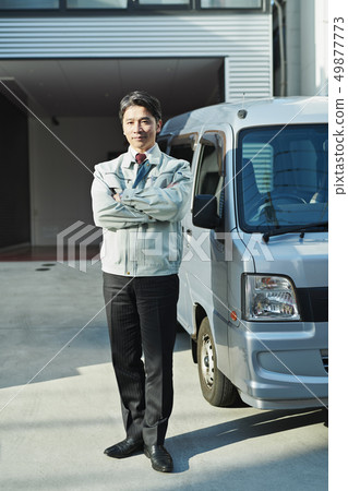 Business light truck portrait 49877773