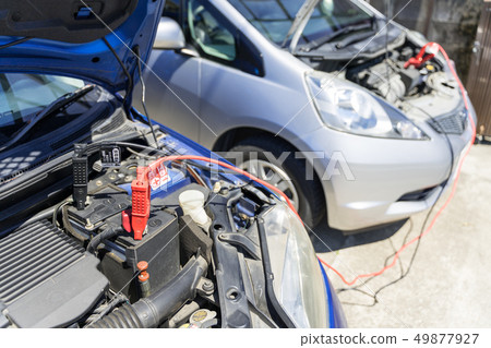 汽車電池啟動和急救用助推器電纜啟動跳躍 49877927