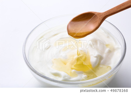 Yogurt and honey 49878168