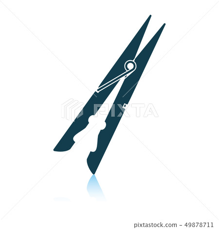 Cloth peg icon Cloth peg icon 49878711