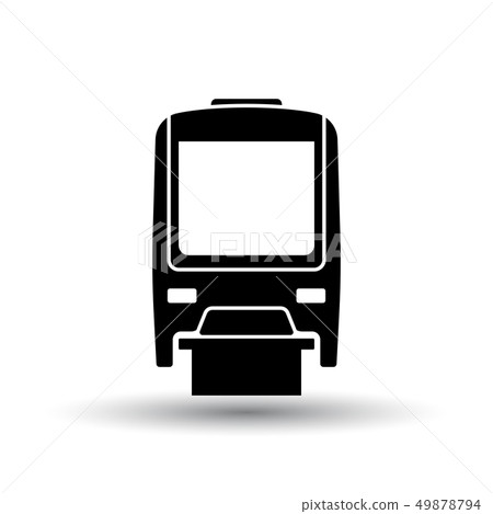 Monorail icon front view Monorail icon front view 49878794