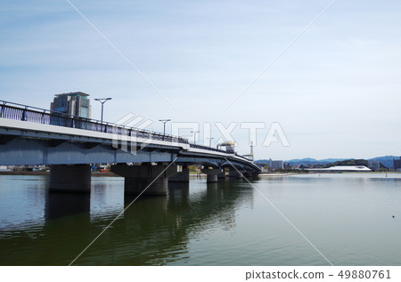 Lake Shinji Ohashi ... Shimane Prefecture Matsue City Weather: Sunny 49880761