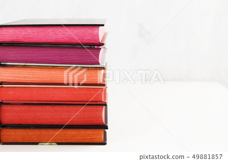 Pile of books with color stack Pile of books with color stack 49881857