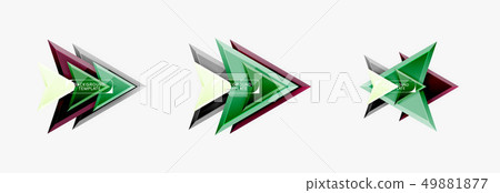 Arrows abstract composition for banner, background or logo 49881877