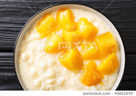 Traditional asian tapioca pudding with coconut Traditional asian tapioca pudding with coconut 49882650
