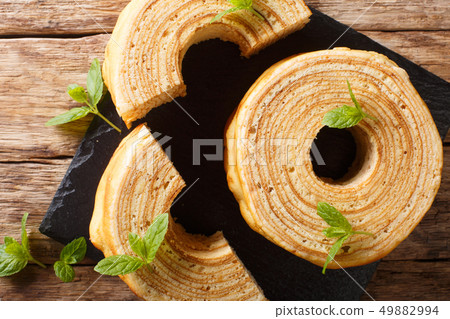 German for tree cake, Baumkuchen is sometimes also 49882994