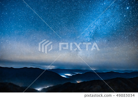 Starry sky from Shikoku karst Starry sky from Shikoku karst 49883034