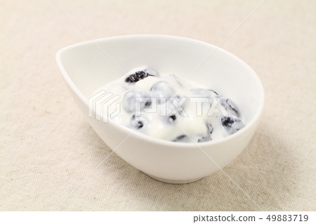 Soy and yoghurt soup, salad, soya from Hokkaido Soy and yoghurt soup, salad, soya from Hokkaido 49883719