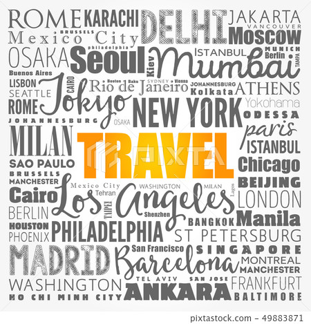 TRAVEL word cloud concept TRAVEL word cloud concept 49883871
