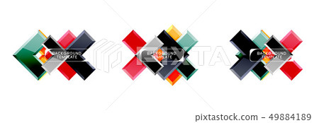 Set of arrow geometric logo icons, banners or backgrounds templates Set of arrow geometric logo icons, banners or backgrounds templates 49884189