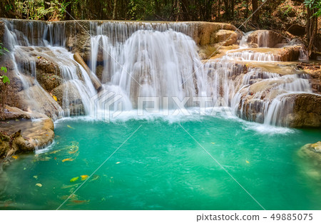 Beautiful waterfall Huai Mae Khamin, Thailand 49885075
