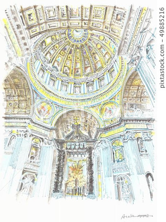 World Heritage Street, Vatican City, Michelangelo's Canopy 49885216