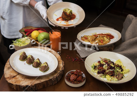 Healthy vegeterian food Healthy vegeterian food 49885292
