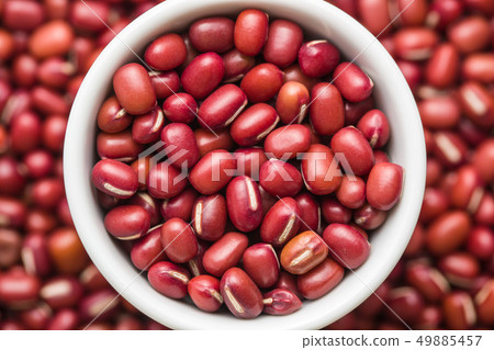 Red adzuki beans. 49885457