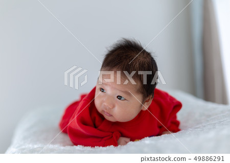 A prone baby 49886291