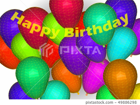 happy birthday balloons 49886298