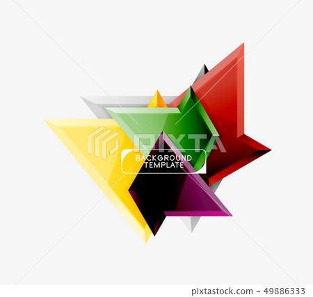 Bright colorful triangular poly 3d composition,abstract geometric background, minimal design Bright colorful triangular poly 3d composition,abstract geometric background, minimal design 49886333