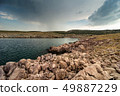 Rain Clouds Over Adriatic Sea Bay In Dalmatia, 49887229