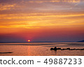 Beautiful Sunset Over Adriatic Sea Near Starigrad 49887233