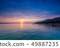 Beautiful Sunset Over Adriatic Sea Near Starigrad 49887235