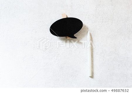 Wooden information label signs with black chalkboard empty place for text Wooden information label signs with black chalkboard empty place for text 49887632